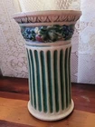 Roseville Pottery 7" Corinthian Pattern Ceramic Column Shape Vase 1920's