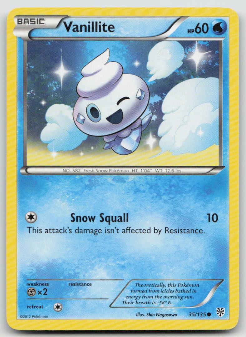 Vanillite 35/135 Common Plasma Storm Pokemon MP