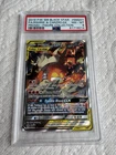 2019 POKEMON SM BLACK STAR PROMO #SM201 FULL ART/RESHIRAM & CHARIZARD GX PSA 8