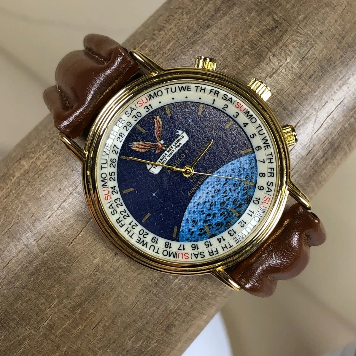 Vintage Apollo II 25th Anniversary Perpetual Calendar Indicator Watch NEW Extremely rare Audemars Piguet Royal Oak Oversized Bamboo  main image 4