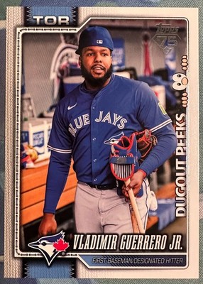 VLADIMIR GUERRERO JR 2026 TOPPS SERIES 1 CELEBRATION BASEBALL DUGOUT PEEKS SP#20