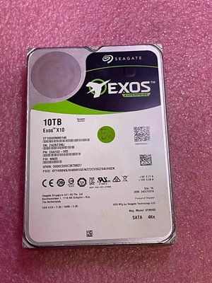 Strong-IT Seagate EXOS ST10000NM0146 10TB SATA 3.5in HDD - Image 1 of 3