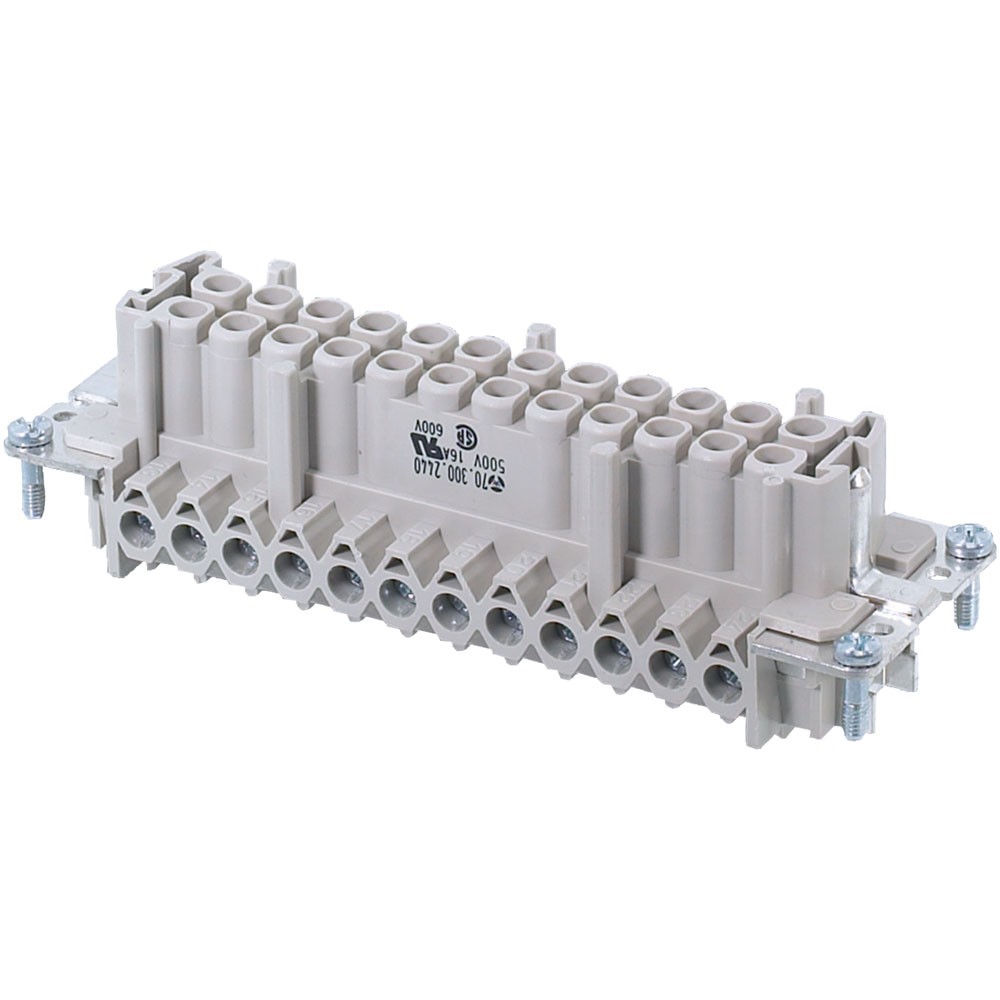 Wieland revos BASIC 500V 24 Pin + PE Socket Insert