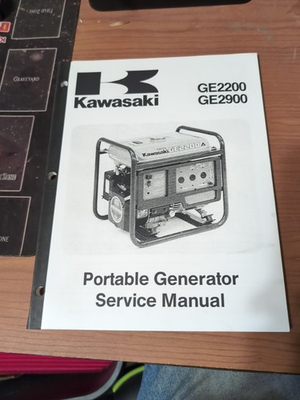 #ad #ad Kawasaki GE2200 2900 Portable Generator Service Manual; TPB VG 1993 $12.49