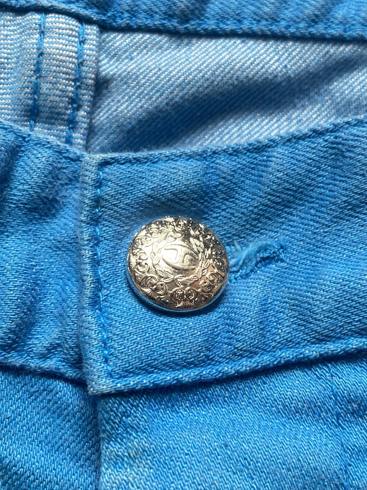 Just Cavalli Blue Beaded Python Pocket Pants Elec… - image 11