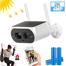 Dual Band WiFi Pro Solar Battery Power Wireless Security Camera 4MP Outdoor IP66