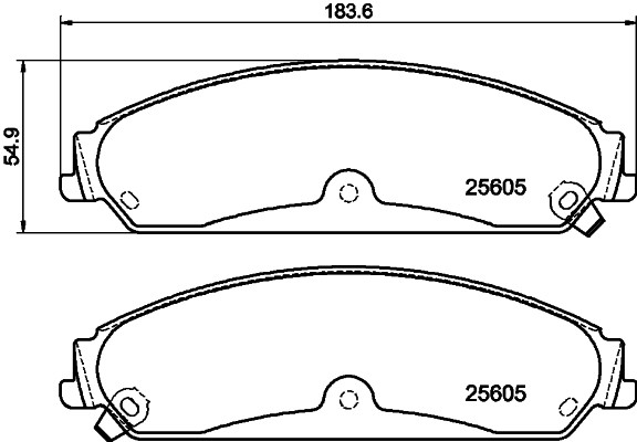 Hella BremsbeläGe Mit ZubehöR Vorne Rechts Links FüR Chrysler 300C Lancia Thema-image