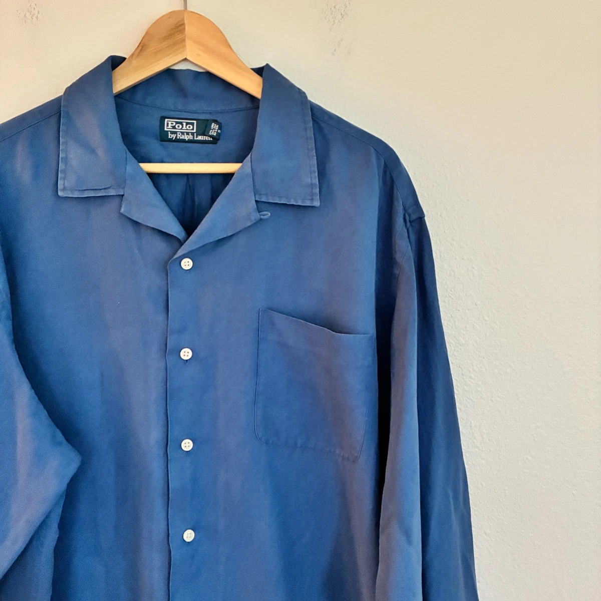 Polo Ralph Lauren Silk Short Sleeve Button-Up Casual Button-Down