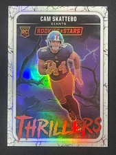 2025 Panini Rookies & Stars -Thrillers White Prizm #26 Cam Skattebo /149 RC YT92