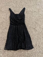 Express Black Lace Fit & Flare Sweetheart Party Short Dress Size 2