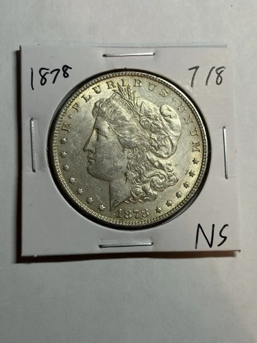 1878 7/8 TF MORGAN SILVER DOLLAR NICE AU/UNC TOUGH VARIETY