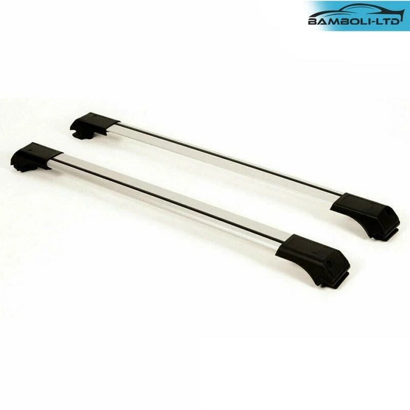 Juego de 2 barras transversales de aluminio para portaequipajes de techo KIA SORENTO, 2010-2013 (GRIS) Foto 2 de 4