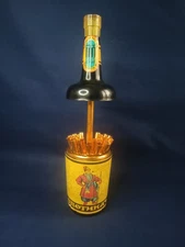 Vintage Soviet Cigarette Dispenser Holder, USSR Cognac Bottle Design Case. Rare