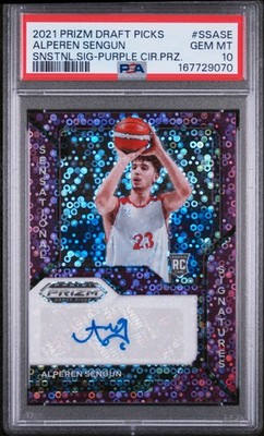 2021 Panini Prizm Draft Picks Alperen Sengun Signatures Snstnl.Sig-Purple