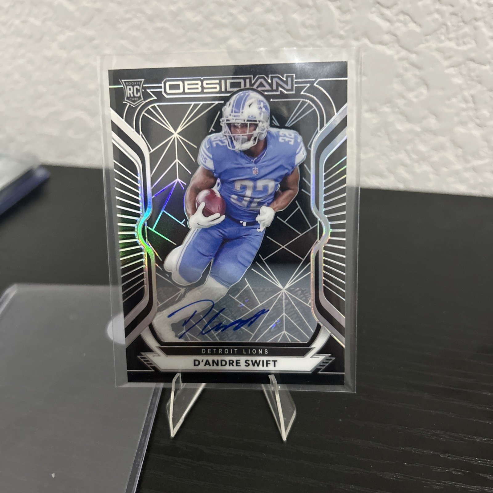 2020 Panini Obsidian - Rookies D'Andre Swift #115 Autographs /150 (AU, RC)