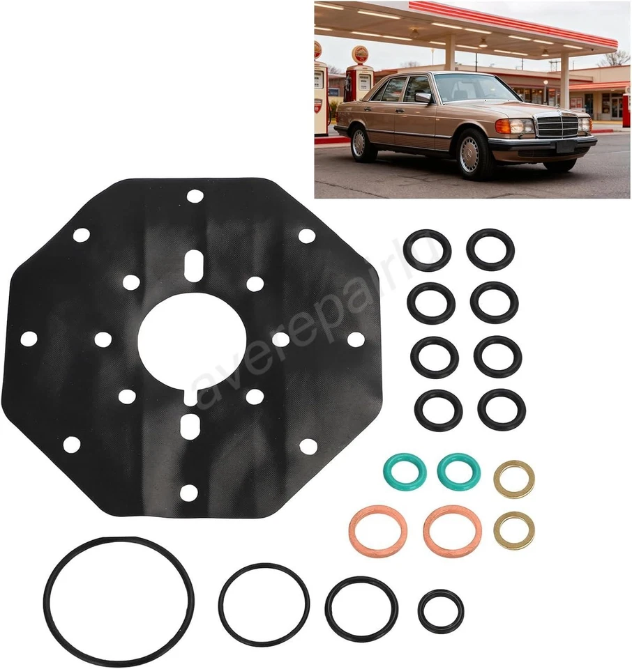 For Mercedes W126 Fuel Distributor Repair Kit 0438101018 420 500 560 SL SEC SEL - Image 2 of 4