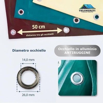 LIPJISL Telone Impermeabile Trasparente Telone Trasparente Occhiellato