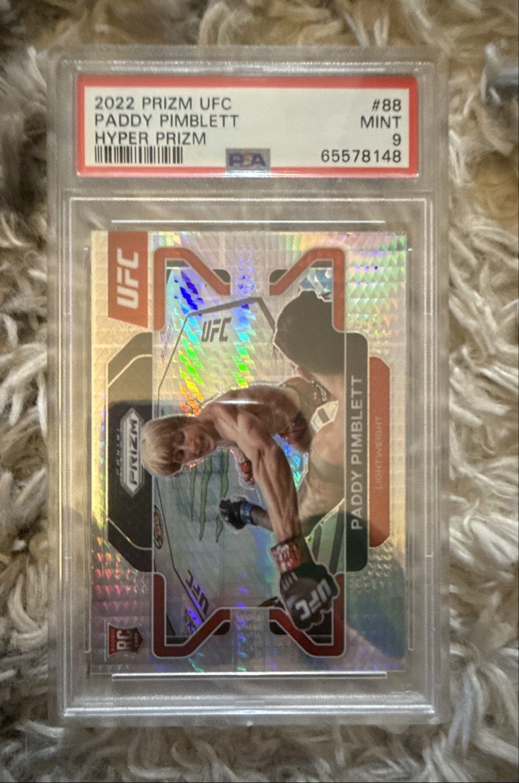 2022 Panini Prizm UFC - Paddy Pimblett #88 Hyper Prizm (RC)
