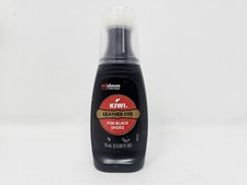 KIWI Leather Dye for Black Shoes 75ml 2.5 fl oz Water Resistant Color Restorer