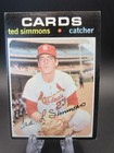 1971 Topps Ted Simmons Rookie Card #117 Cardinals Brewers Braves HOF