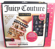 New Juicy Couture DIY Chains  Charms Kit 5 Pack Make it Real 130 Pieces NIB