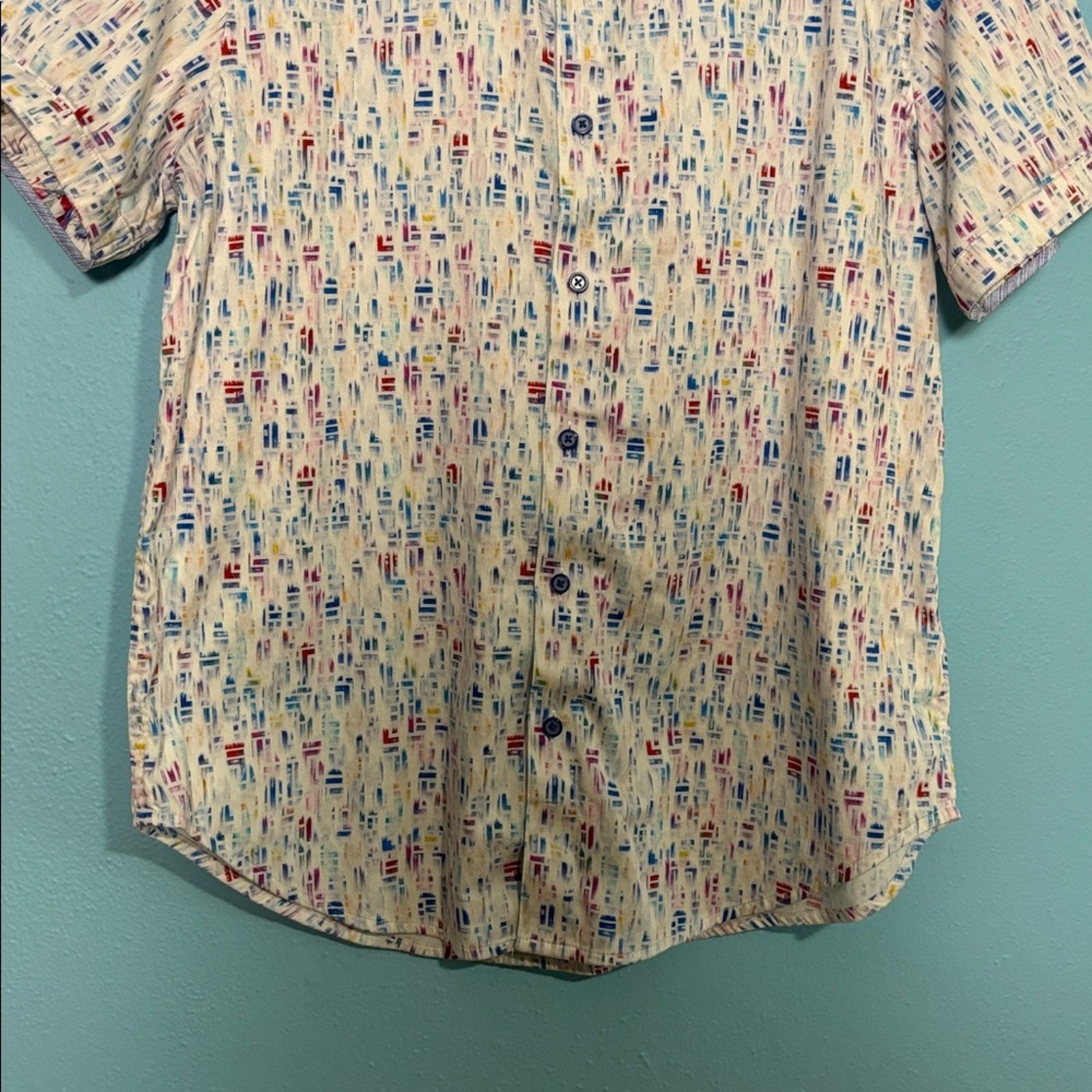 Robert Graham Board Bash Button-Front Pink and Bl… - image 5