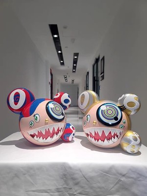 ししみ Murakami Takashi Artwork MR-DOB Resin Plating Ornaments Toy Red