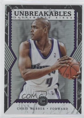 2017-18 Panini Cornerstones Unbreakables Chris Webber #UB17 HOF s3g