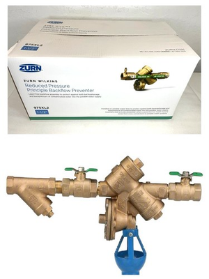 #ad Zurn Wilkins 975XL2 1 1 2quot; Reduced Pressure Backflow Preventer Strainer Air Gap $880.00