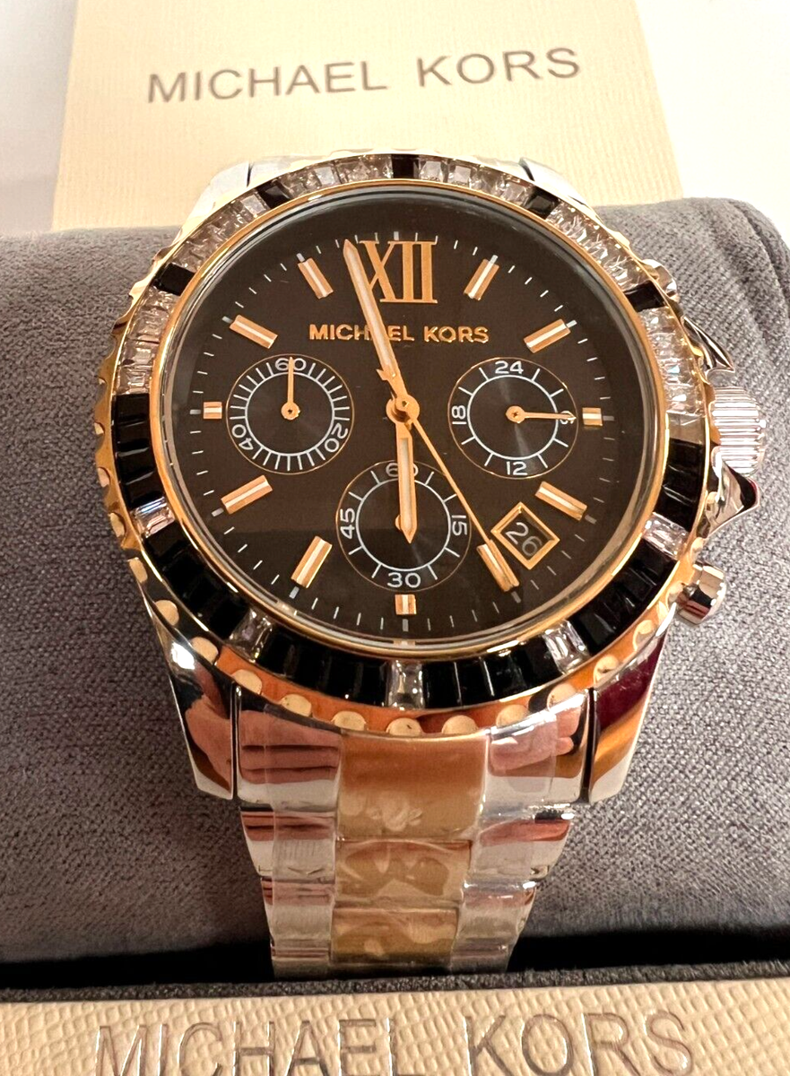 MICHAEL KORS MK7209 Womens Everest Pavé Two-Tone Chronograph Watch