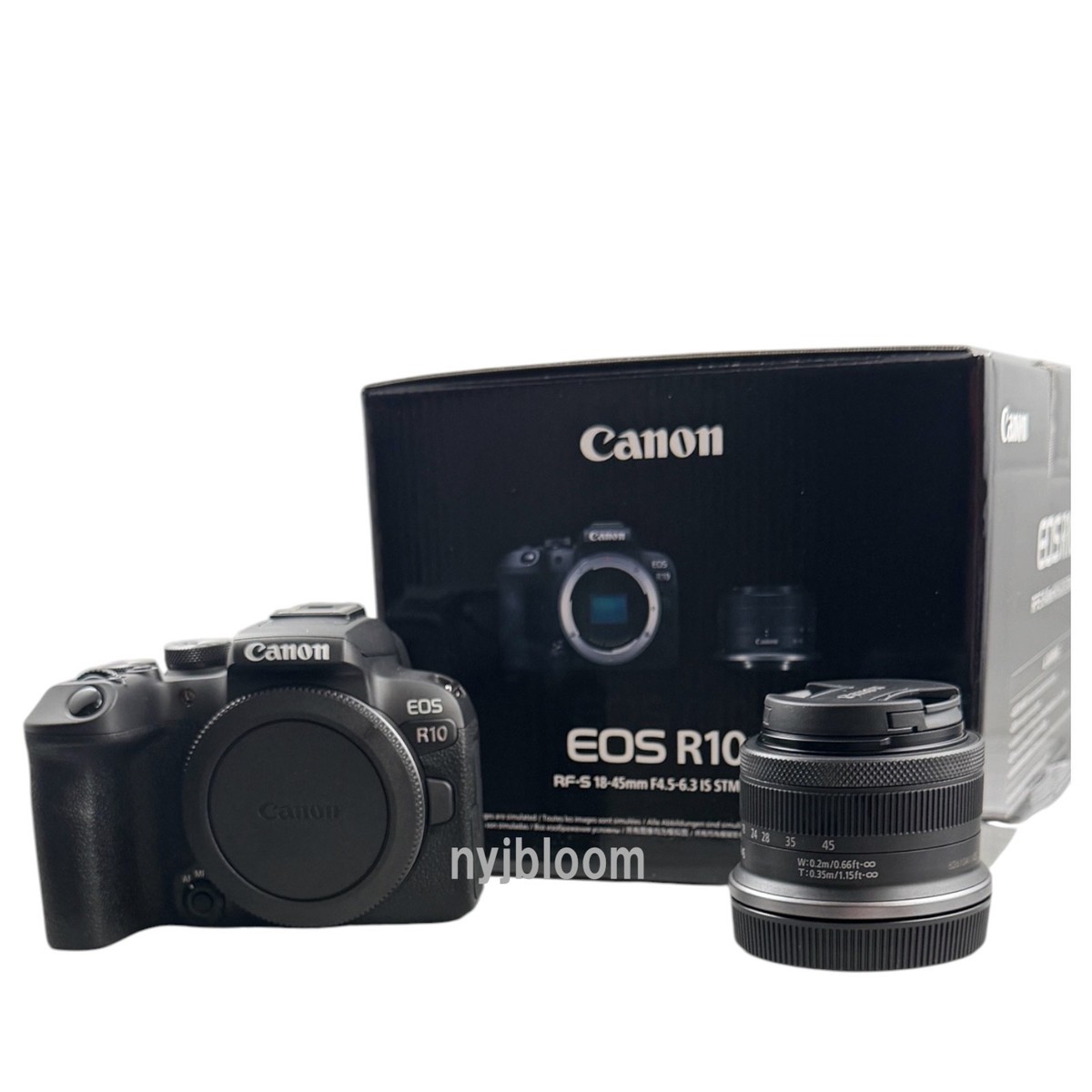 New CANON EOS R10 Mirrorless Camera with RF-S 18-45mm IS STM Lens