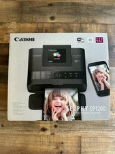 Canon Selphy CP1200 Wireless Compact Photo Printer Black New with Photo Sheets