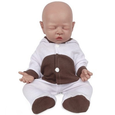 18 inch Sleeping Silicone Baby Dolls Girl Weighted 7.4 lb,[NOT Vinyl],Silicon...