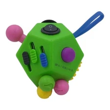 FUBE Cube 12 Sided Fidget Toy Green