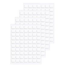 JANYUN 560 Pcs Double Sided Sticky Dots Removable Square 8×10 mm, White 
