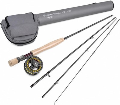 TroutFly Series Fly Fishing Rod & Reel Combo 9' LW5 / 9' LW8 Toray 46T Carbon