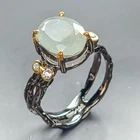 Handmade Natural Aquamarine Ring 925 Sterling Silver Size 7 /R456137