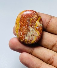 Natural Polychrome Jasper Cabochon, 25x35mm Oval Loose Gemstone, Jewelry Making