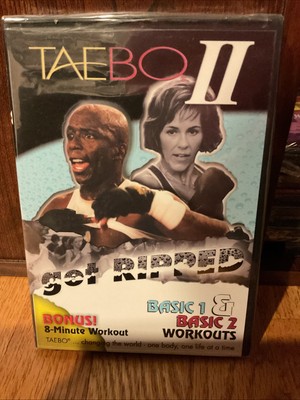 Billy Blanks TaeBo II Get Ripped Basic Workout 1 & 2 8-Min. Tae Bo DVD NEW
