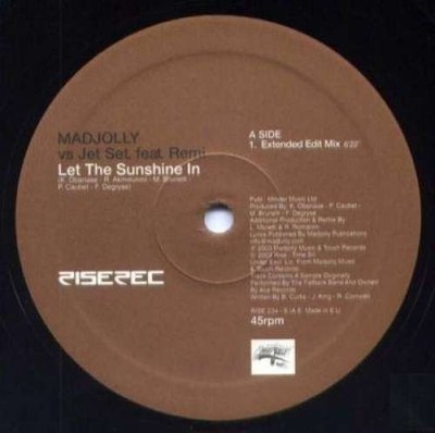 Madjolly vs. Jet Set Feat. Remi - Let The Sunsh 12'' Vinyl Electronic House 63786
