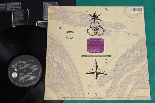 Deep Purple - The Battle Rages On... BRAZIL 1st press PROMO LP 1993 SIGNED - Image 2 of 2