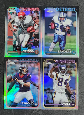 2024 Topps Chrome Football REFRACTORS 1-200 You Pick - 2 Card Minimum