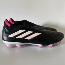 adidas Men 6.5 COPA PURE+ FIRM GROUND SOCCER CLEATS Core Black/Shock Pink HQ8895