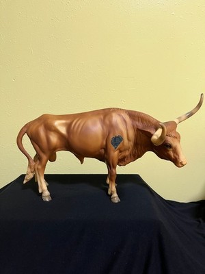 Breyer Texas Longhorn Bull model #75 red sorrel from 1961-1989