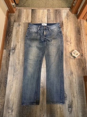 Vintage Ecko Unltd Jeans Men's 34x32 Blue Slim Skater y2k Hip Hop
