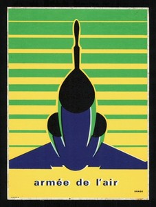 1970's French Air Force PROMO STICKER Armee de L'air France Air Force b