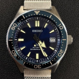 HAU SEIKO Prespex Divers 200m 6R15 03W0 Blau Date #4073