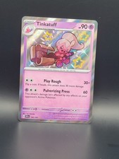 Pokemon TCG Paldean Fates Tinkatuff Shiny Rare Card 166/091 NM Condition
