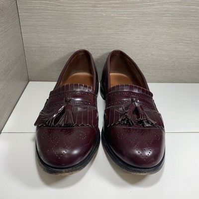 ALLEN EDMONDS Bridgeton Dress Shoes Burgundy Kilt Tassel 