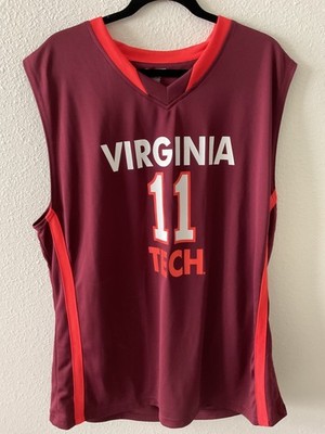 Pro Edge Virginia Tech #11 Maroon Basketball Jersey Adult Size Extra Extra Large